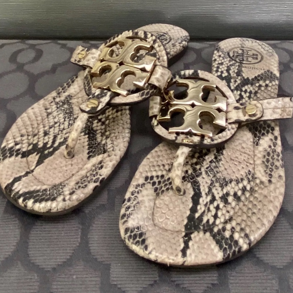 Tory Burch python sandals - Picture 3 of 5